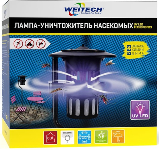 Антимоскитная лампа от насекомых Weitech WK0125