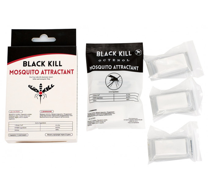 Приманка для комаров и мошки Octenol Black kill (3 шт.)