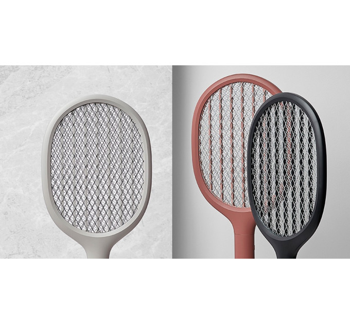 Мухобойка электрическая 2 в 1 Xiaomi SOLOVE Electric Mosquito Swatter (P1 Grey RUS) с режимом электрической ловушки