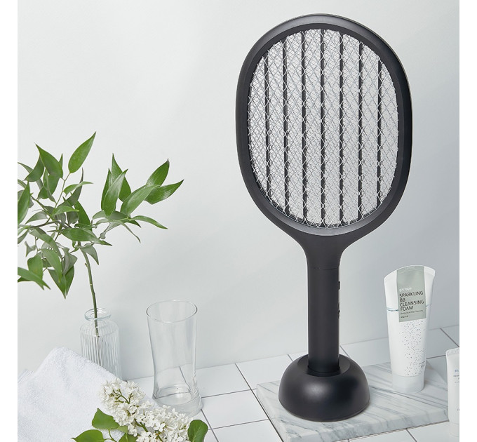 Мухобойка электрическая 2 в 1 Xiaomi SOLOVE Electric Mosquito Swatter (P1 Grey RUS) с режимом электрической ловушки