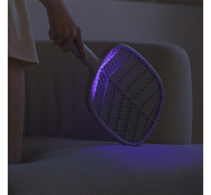 Мухобойка электрическая 2 в 1 Xiaomi SOLOVE Electric Mosquito Swatter (P2+ Black RUS) с режимом электрической ловушки