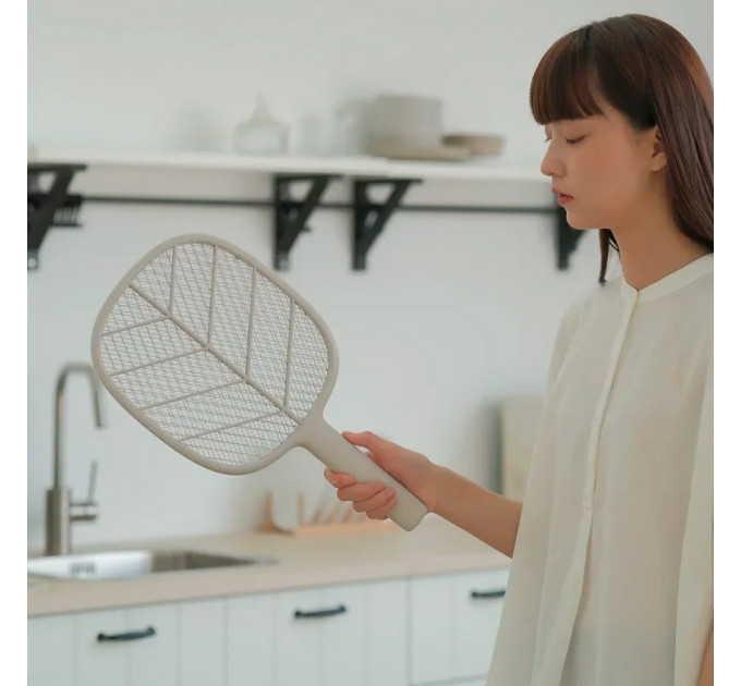 Мухобойка электрическая 2 в 1 Xiaomi SOLOVE Electric Mosquito Swatter (P2+ Grey RUS) с режимом электрической ловушки