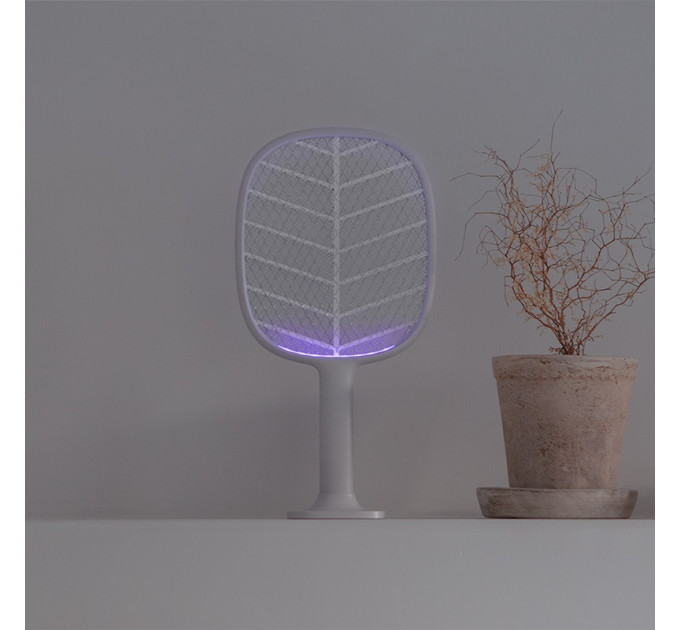 Мухобойка электрическая 2 в 1 Xiaomi SOLOVE Electric Mosquito Swatter (P2+ Grey RUS) с режимом электрической ловушки