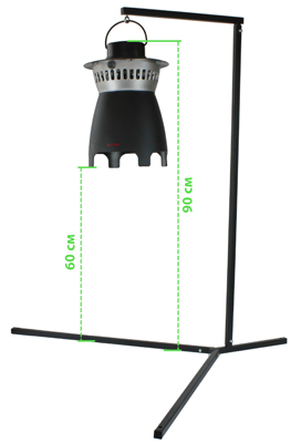 Уничтожитель комаров SITITEK MT-1500 комплектуется высокой стойкой, которая позволяет его разместить на оптимальной высоте 